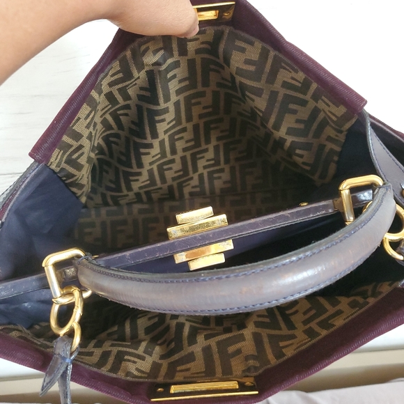 Fendi peekaboo large velvet limited $3000 - Picture 13 of 14